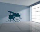 Drum Kit Customized Name Vinyl Decal Nursery Sticker